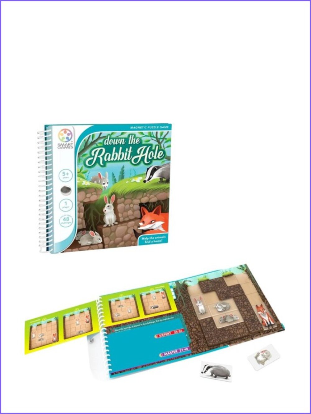 Down the Rabbit Hole- Magnetic Travel Game New In Box Age 5+